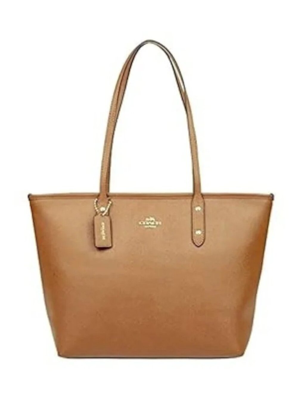 New Coach City Brown Leather Shoulder Bag Tote Purse